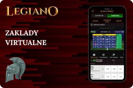 zaklady virtualne na Legiano